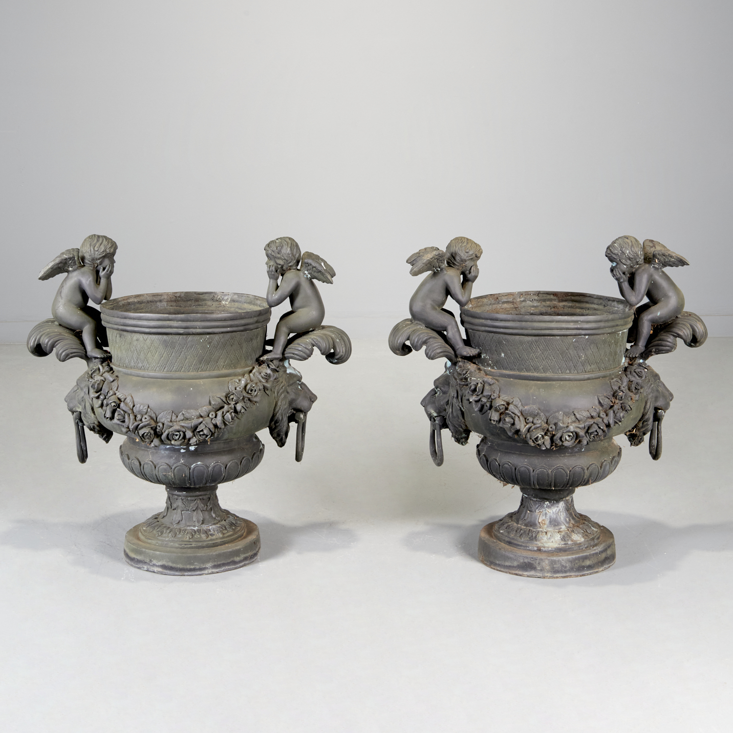 PIERRE DUVAL (AFTER), PAIR BRONZE