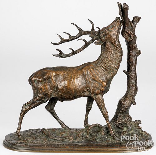 PIERRE JULES MENE BRONZE STAGPierre
