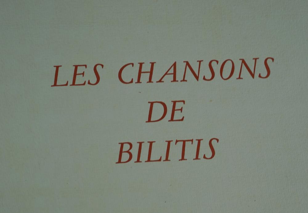 PIERRE LOUYS. LES CHANSONS DE