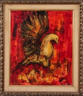 PIERRE MAS "MODERN BIRD" OIL O