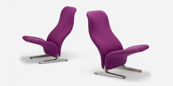 Pierre Paulin. Concorde chairs,