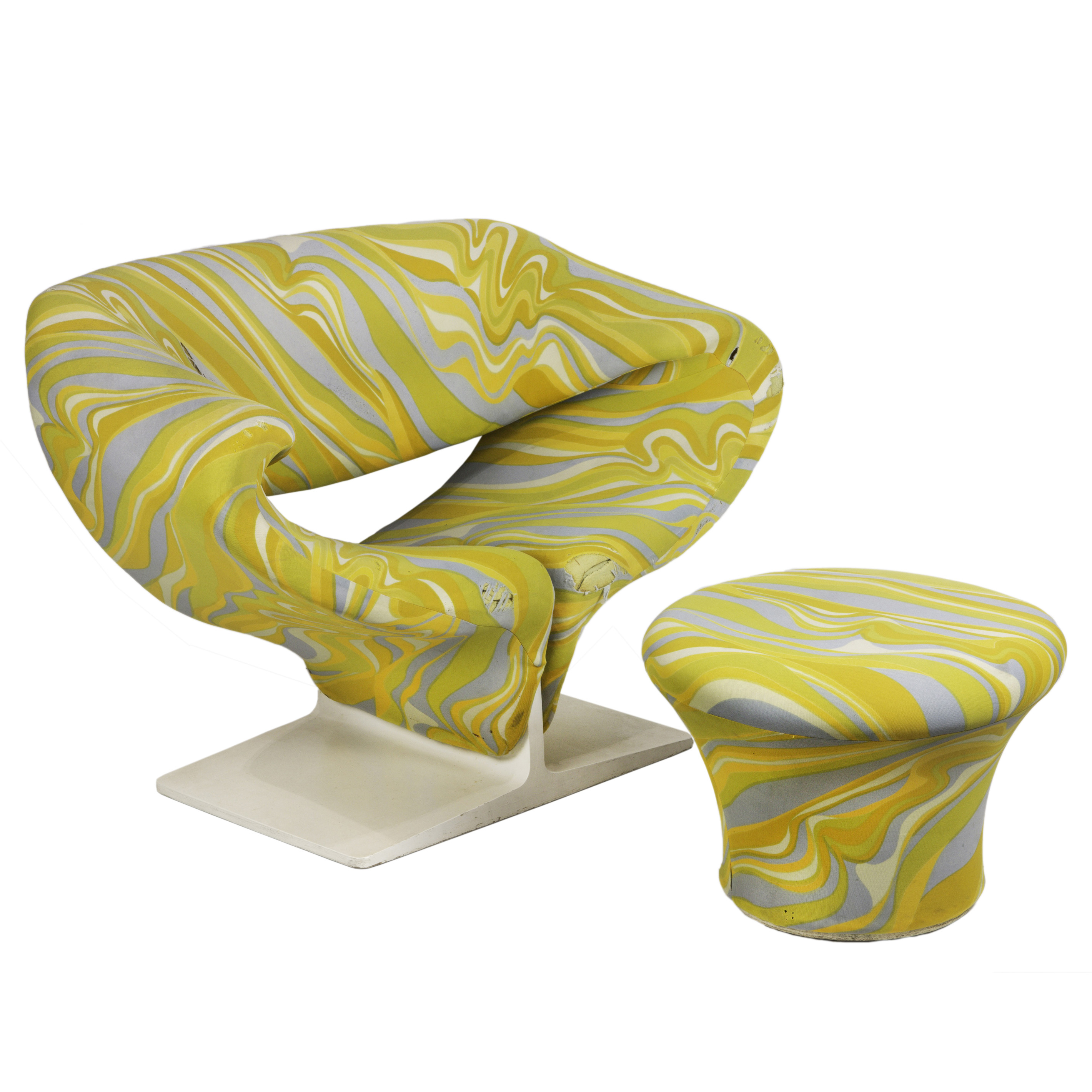 PIERRE PAULIN, RIBBON CHAIR AND