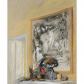 PIERRE ROUSSEL, PASTEL ON PAPE