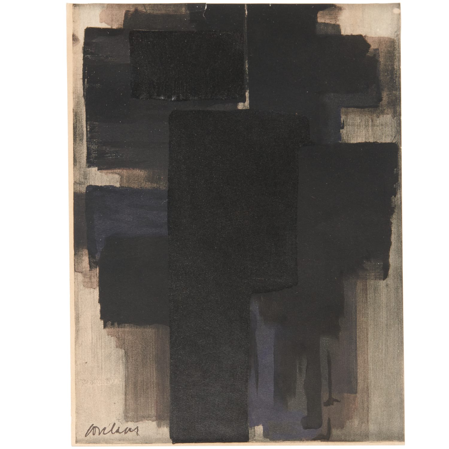 PIERRE SOULAGES, POCHOIR STENCIL