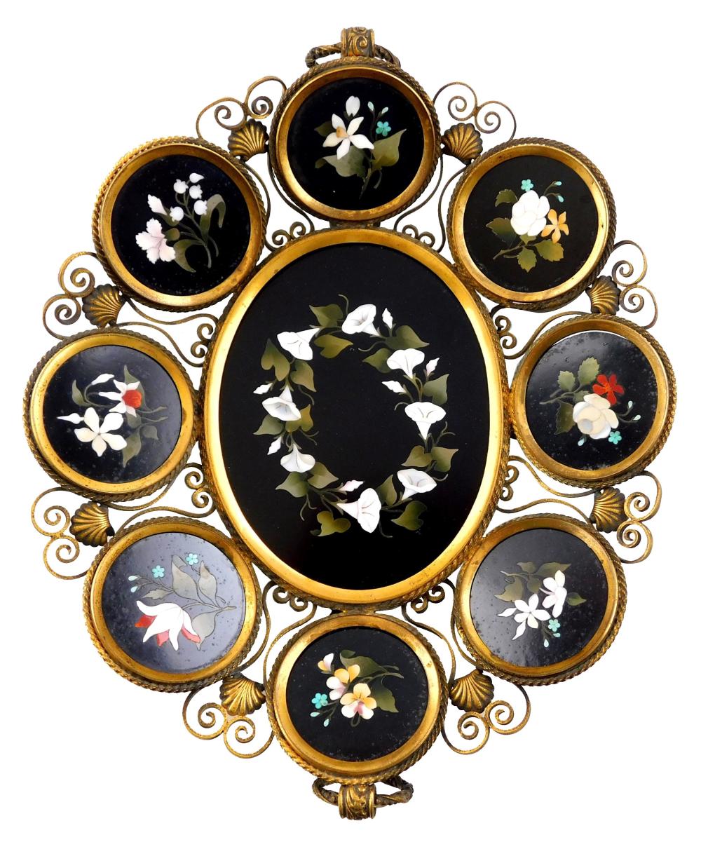 PIETRA DURA CENTERPIECE OR
