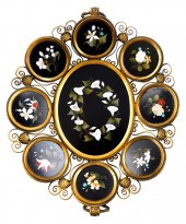 PIETRA DURA CENTERPIECE OR BAS