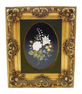PIETRA DURA FRAMED PLAQUE OF F