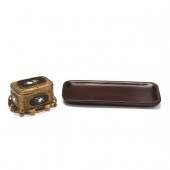 PIETRA DURA JEWELRY CASKET AND
