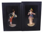 PIETRA DURA, PAIR OF FRAMED FI