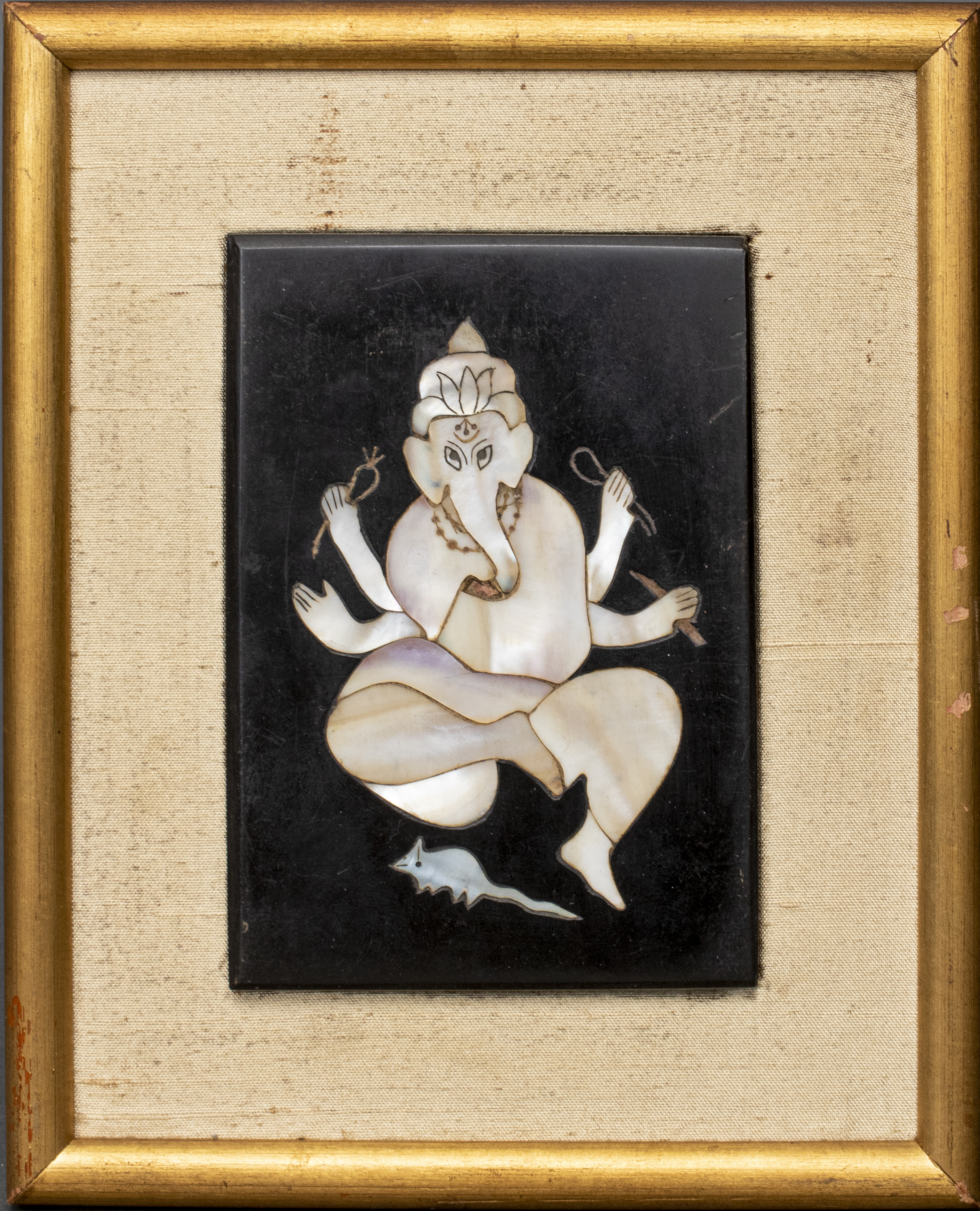 PIETRA DURA PLAQUE DEPICTING
