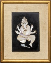 PIETRA DURA PLAQUE DEPICTING G