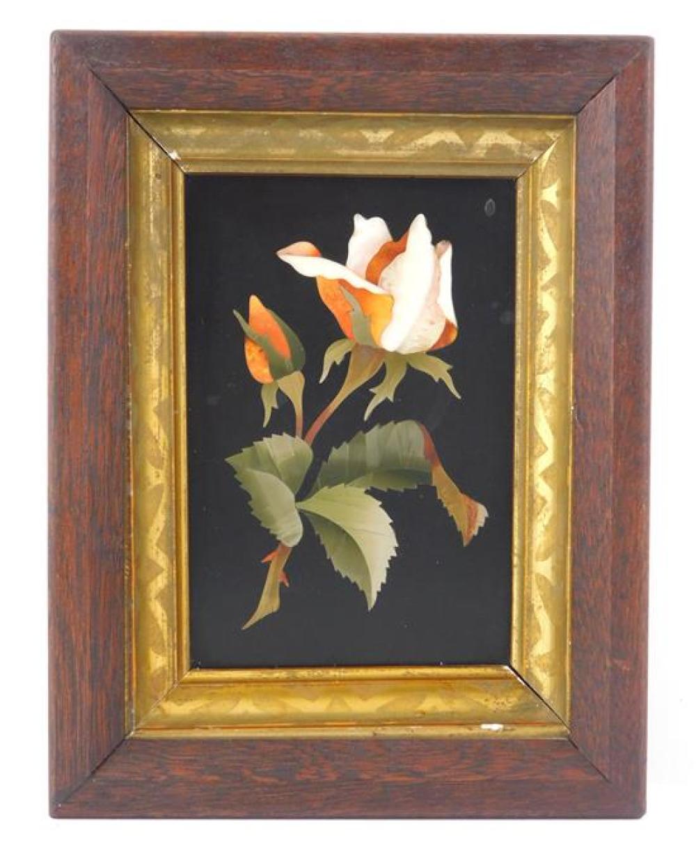 PIETRA DURA PLAQUE, ITALIAN, 20TH