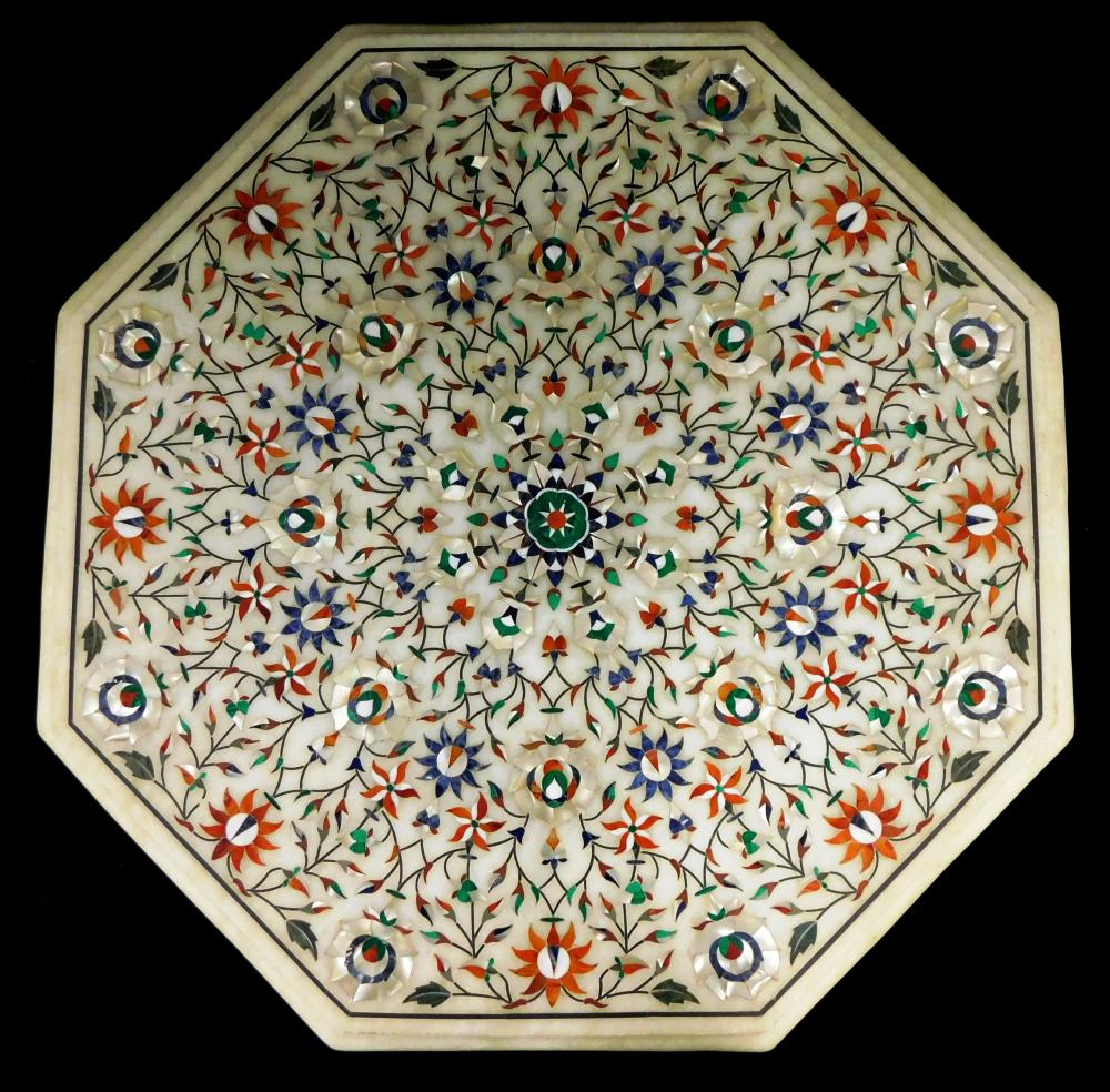 PIETRA DURA TABLE TOP, PROBABLY