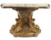 PIETRA DURA TOP CONSOLE TABLE