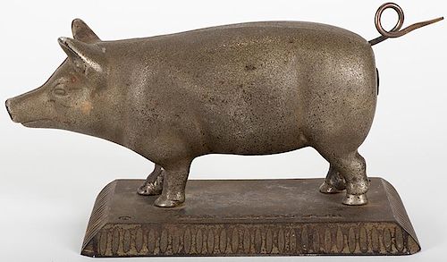 PIG CAST IRON CIGAR CUTTER &
