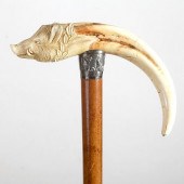 PIG IVORY DRESS CANE20th Centu