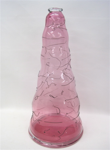 PILCHUCK SCHOOL PINK ART GLASS VASE