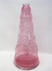 PILCHUCK SCHOOL PINK ART GLASS