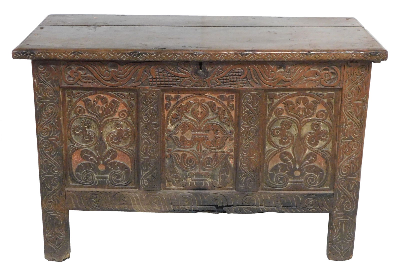 PILGRIM CHEST, LIKELY ENGLISH, 17TH