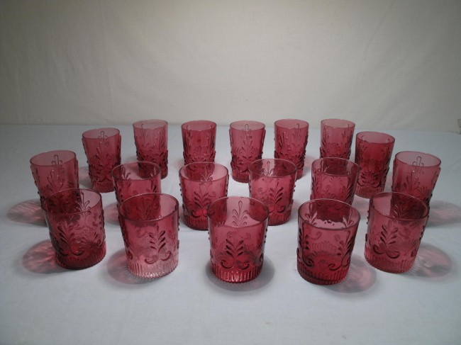 Pilgrim cranberry glass Adam