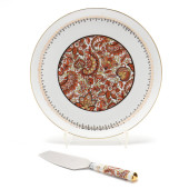 PILIVITE PAISLEY CAKE PLATE AN