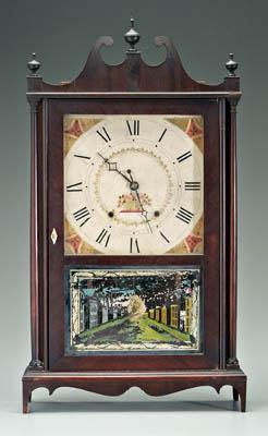 Pillar and scroll shelf clock,