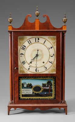 Pillar & Scroll Shelf Clock