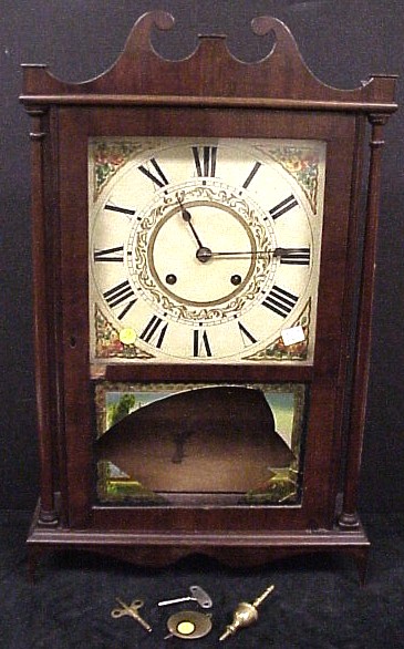 Pillar & Scroll shelf clock  ca.