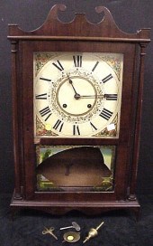 Pillar & Scroll shelf clock  c
