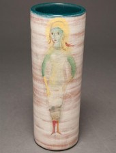 Pillin art pottery vase 20th c