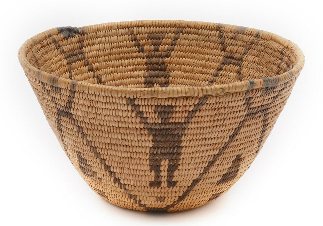 PIMA NATIVE AMERICAN CONICAL BASKET