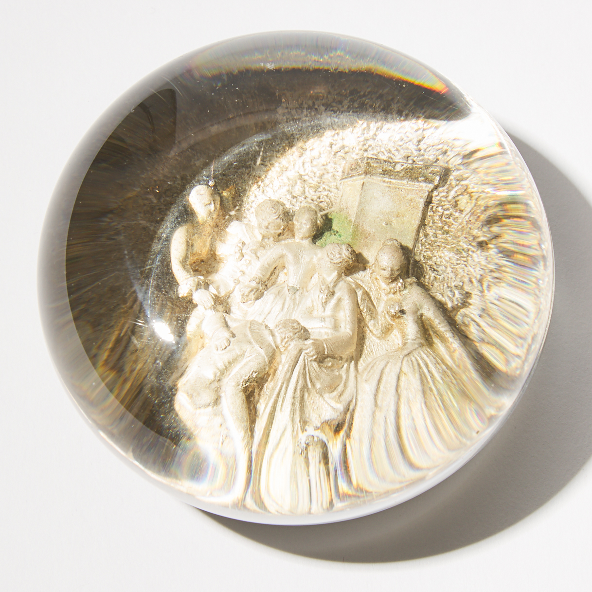 Pinchbeck Glass Paperweight, 19th