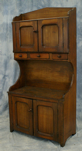 Pine and poplar bucket bench with