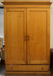 PINE ARMOIRE, 89 X 57 X 16 IN.