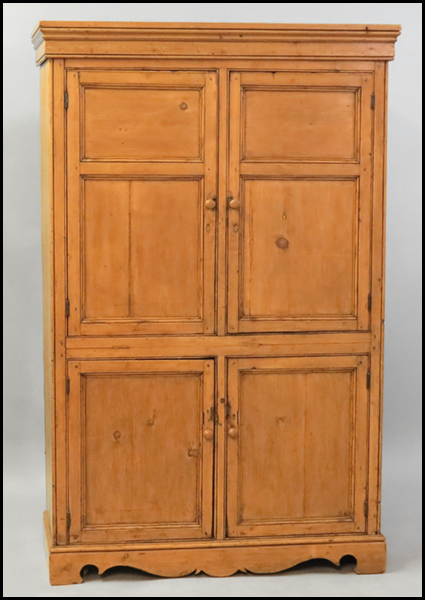 PINE ARMOIRE. H: 81'' W: 52'' D: