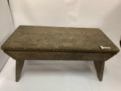 PINE BENCH WITH BOOTJACK ENDS