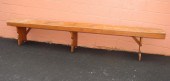 PINE BENCHca. 1850; in mortise