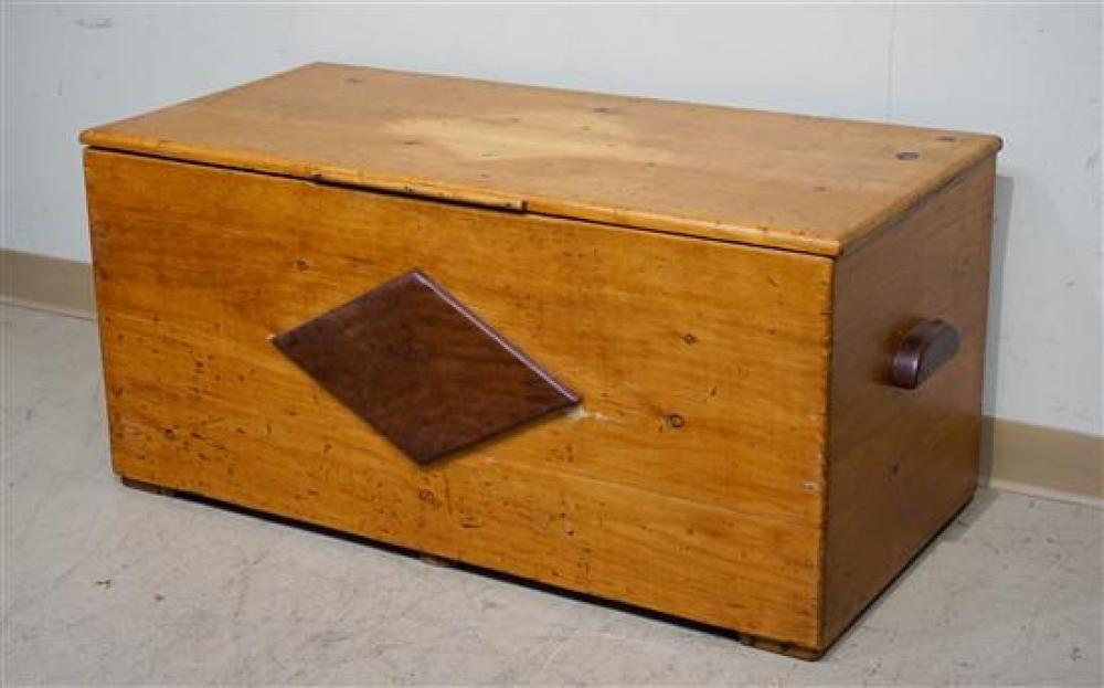 PINE BLANKET CHEST, 19TH