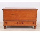 Pine blanket chest, circa 1830