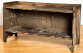 PINE BUCKET BENCH, 19TH C.Pine