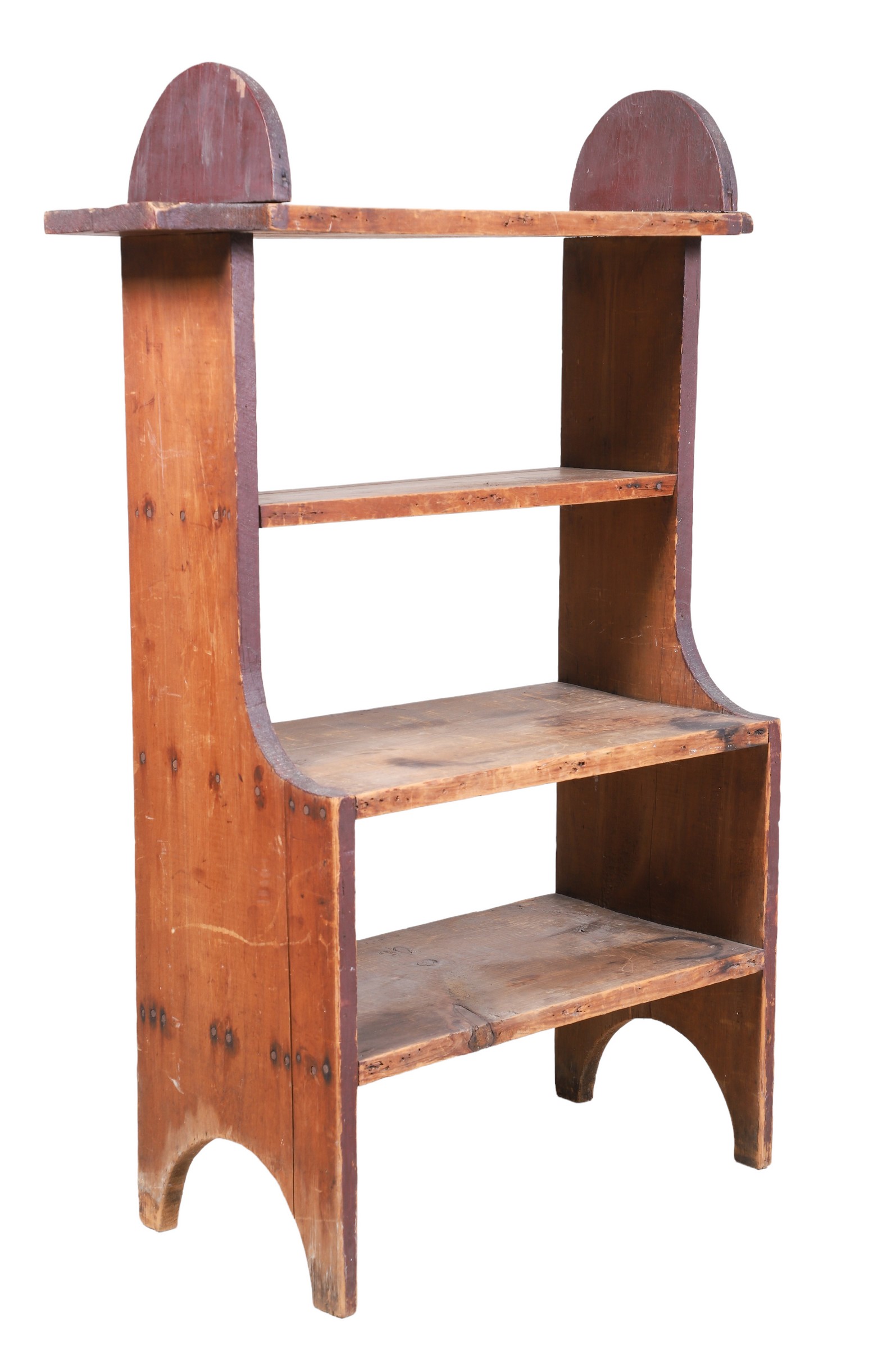 Pine bucket bench,  41"h x 28"w x