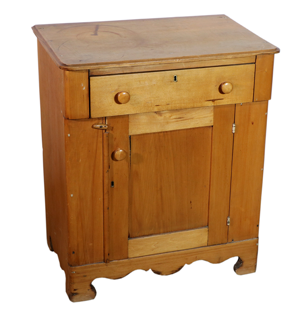 PINE CABINET Circa 1880 pine one