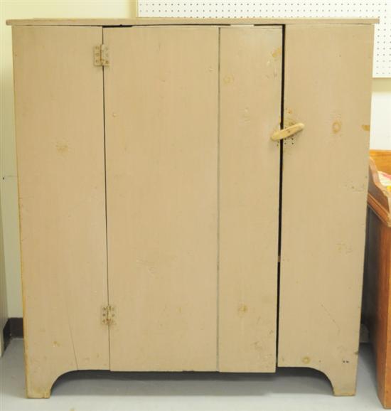 Pine cabinet with single door 