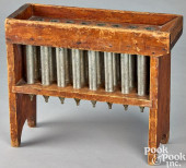 PINE CANDLEMOLD, 19TH C., WITH