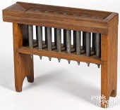 PINE CANDLEMOLD, 19TH C.Pine c