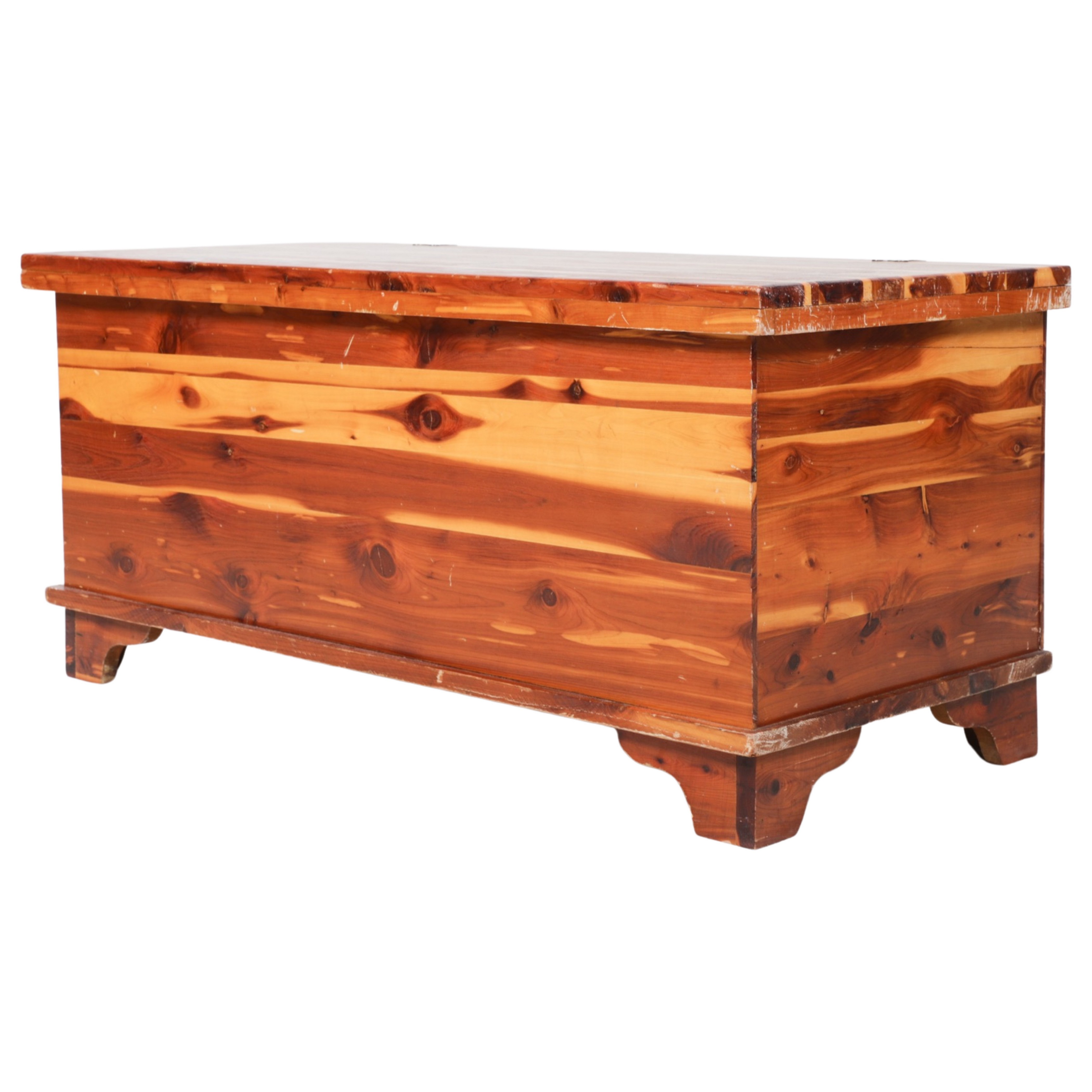Pine cedar chest, 17"h x 37"w x
