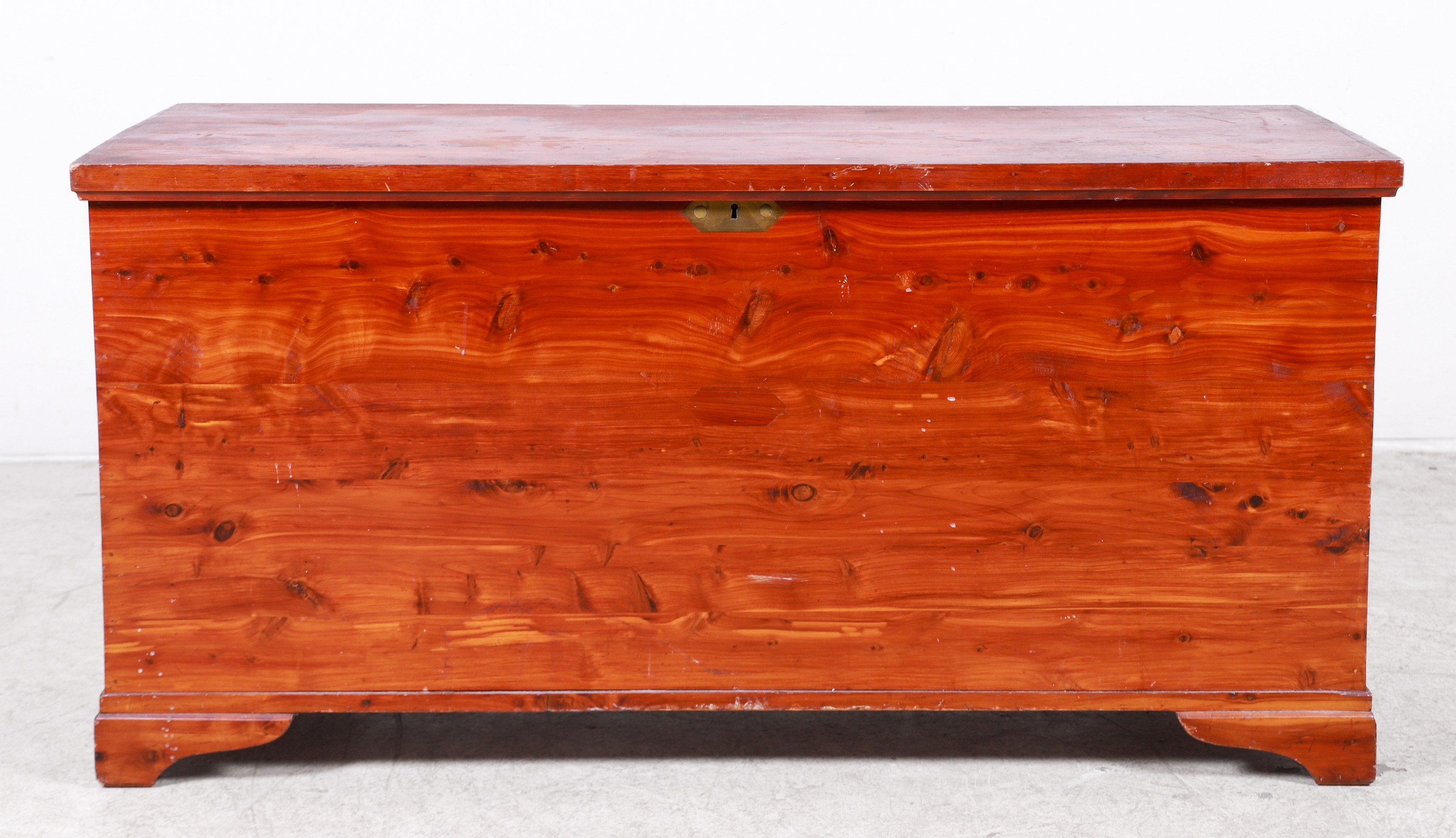Pine cedar chest, 25"h x 50"w x