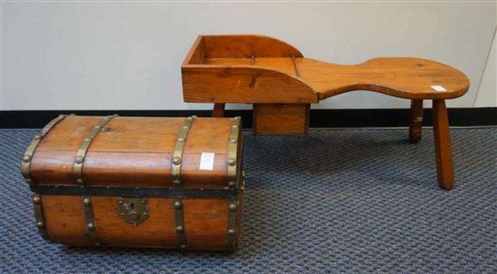 PINE COBBLER'S BENCH AND A SMALL