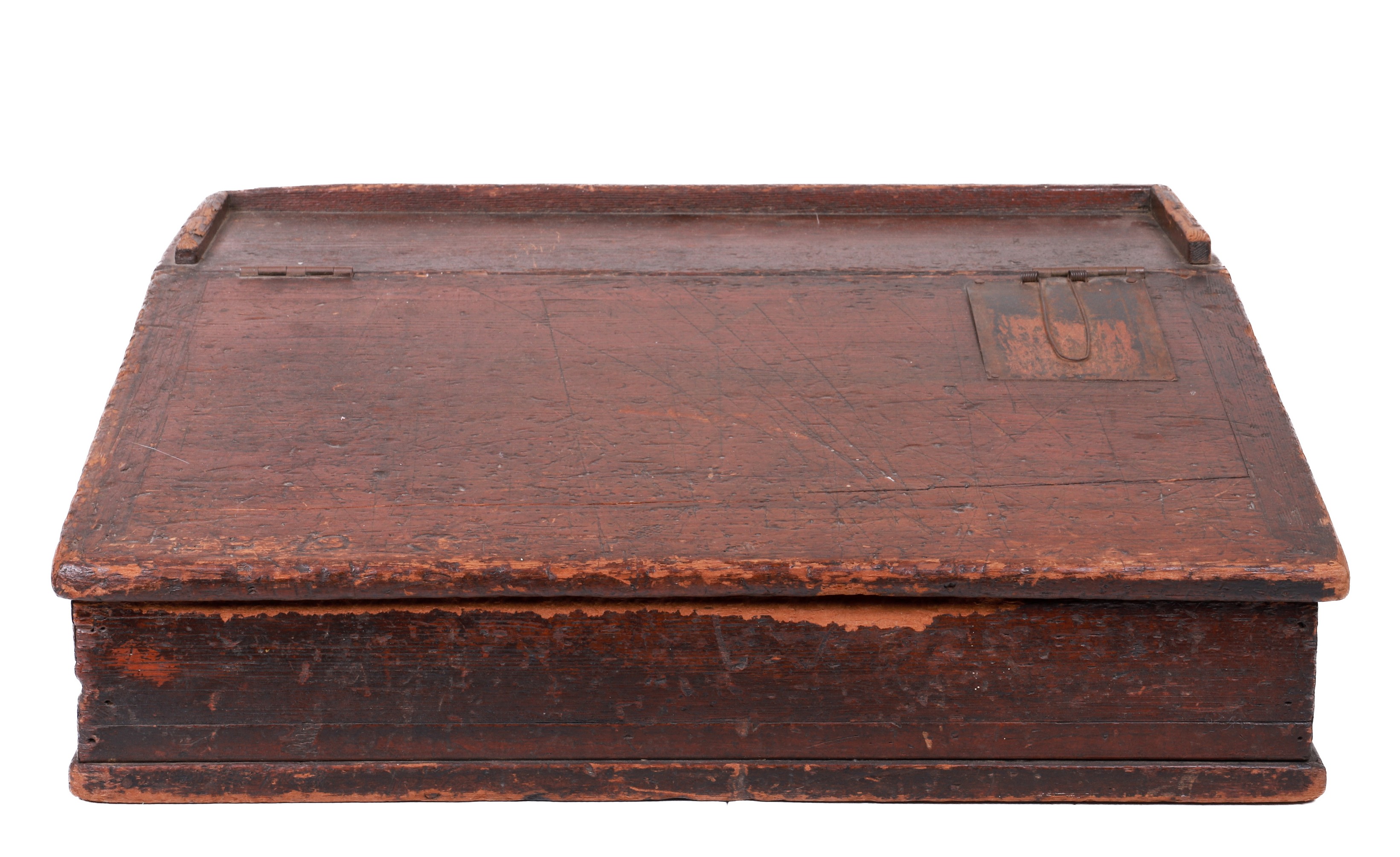 Pine countertop store desk,