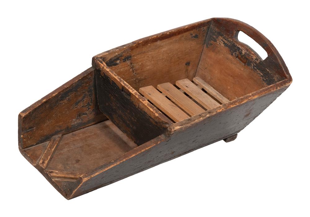 PINE CURD SORTING BOX LATE 19TH